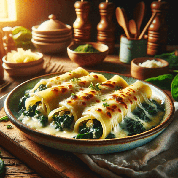 Cannelloni met spinazie en ricotta