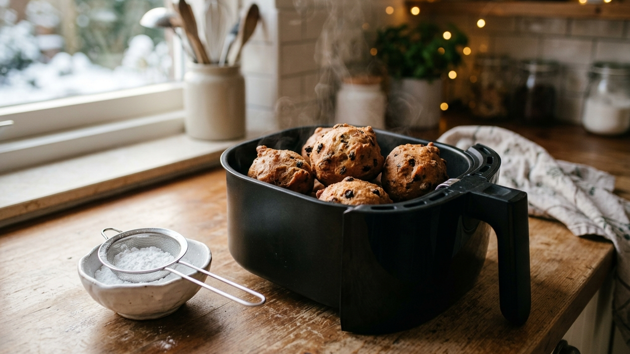 Oliebollen opwarmen in de airfryer