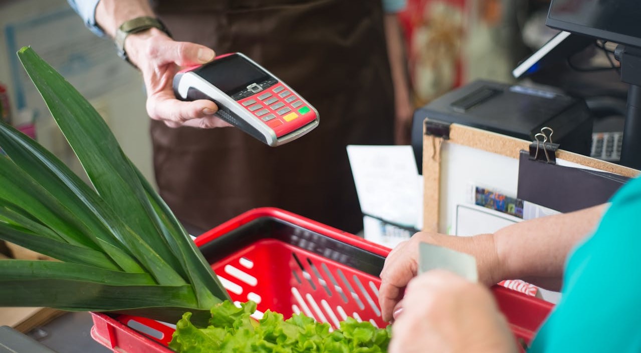 een kassasysteem van Ridder en Hertog supermarkt