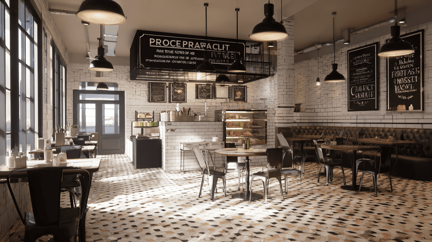 Interieur van een restaurant