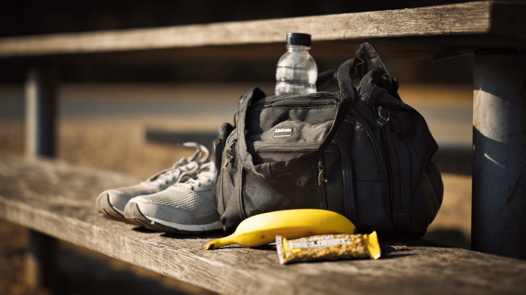 Sporttas met tussendoortjes